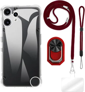 قاب محافظ ESCAMOT [4 in 1] سازگار با Nothing CMF Phone 2 Pro 5G به همراه بند