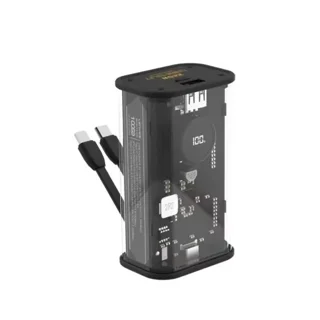 پاوربانک لنیز مدل PX158D ظرفیت 10000 میلی‌آمپر ساعت