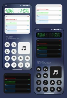 ویجت نظارت بر سیستم بهینه شده برای باتری با آمار لحظه‌ای CPU، RAM